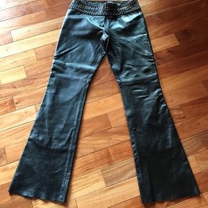 Cache 100% Lamb Leather Pants